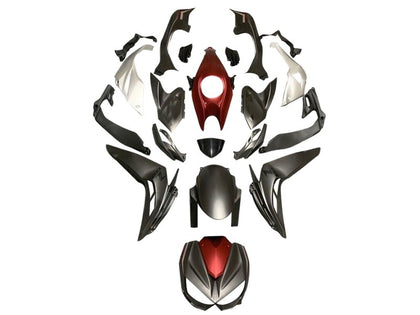 2014-2019 Kawasaki Z1000 Matte Black Red White Fairing Kit