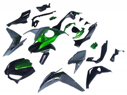2014-2019 Kawasaki Z1000 Black Green Gray Fairing Kit