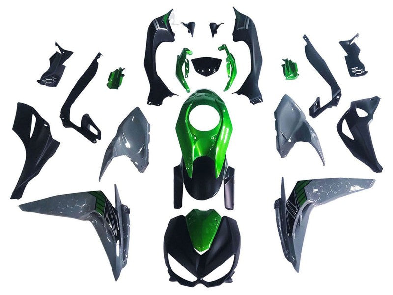 Purchase 2014-2019 Black Green Grey Kawasaki Z1000 Motorcycle Fairings UK