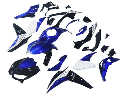 2014-2019 Kawasaki Z1000 Black White Blue Fairing Kit