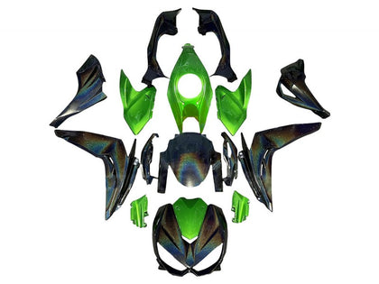 2014-2019 Kawasaki Z1000 Green Rainbow Fairing Kit