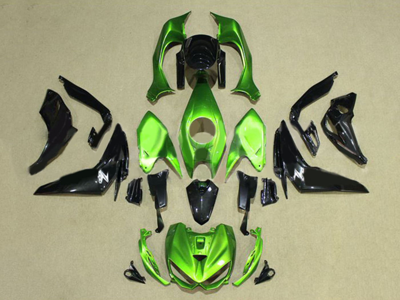 2014-2019 Green Black Kawasaki Z1000 Fairing Kit