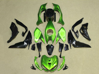 2014-2019 Kawasaki Z1000 Green Black Fairing Kit