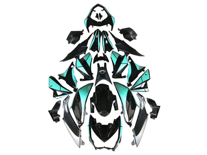 2014-2019 Kawasaki Z1000 Marble Black Forged Carbon Fiber Fairing Kit