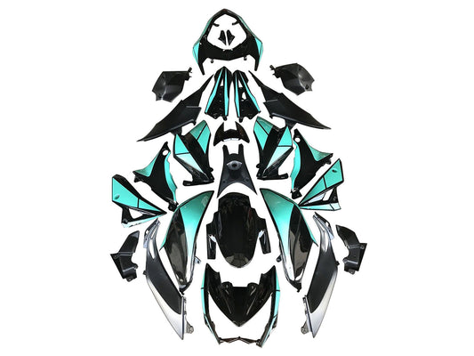 2014-2019 Marble Black Forged Carbon Fiber Kawasaki Z1000 Fairing Kit