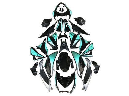 2014-2019 Kawasaki Z1000 Marble Black Forged Carbon Fiber Fairing Kit