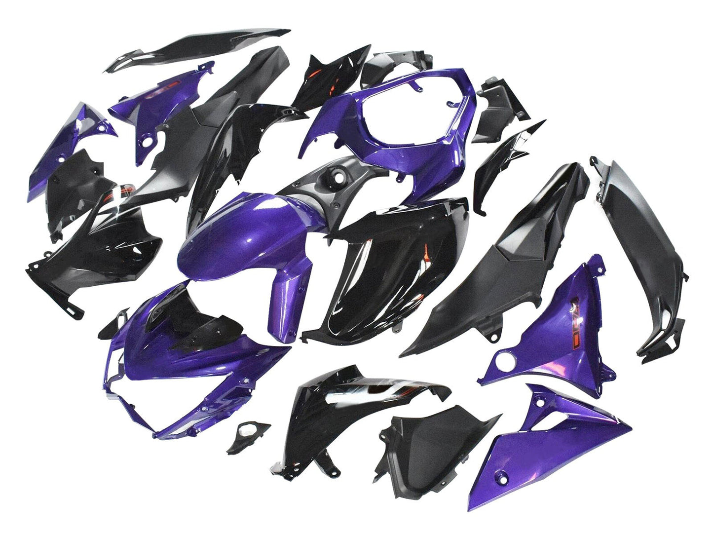 2014-2019 Matte Black Silver Kawasaki Z1000 Fairing Kit