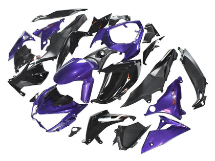 2014-2019 Kawasaki Z1000 Matte Black Silver Fairing Kit