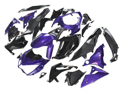 2014-2019 Kawasaki Z1000 Matte Black Silver Fairing Kit