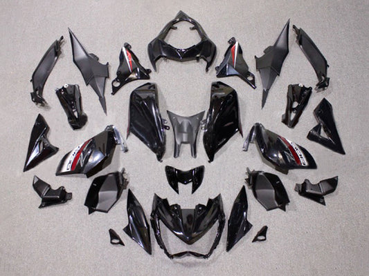 2014-2019 Black Dark Red Kawasaki Z1000 Fairing Kit