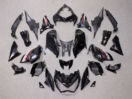 2014-2019 Kawasaki Z1000 Black Dark Red Fairing Kit