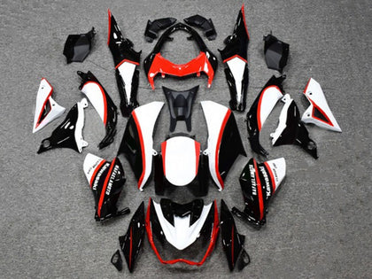 2014-2019 Kawasaki Z1000 Black White Red Fairing Kit