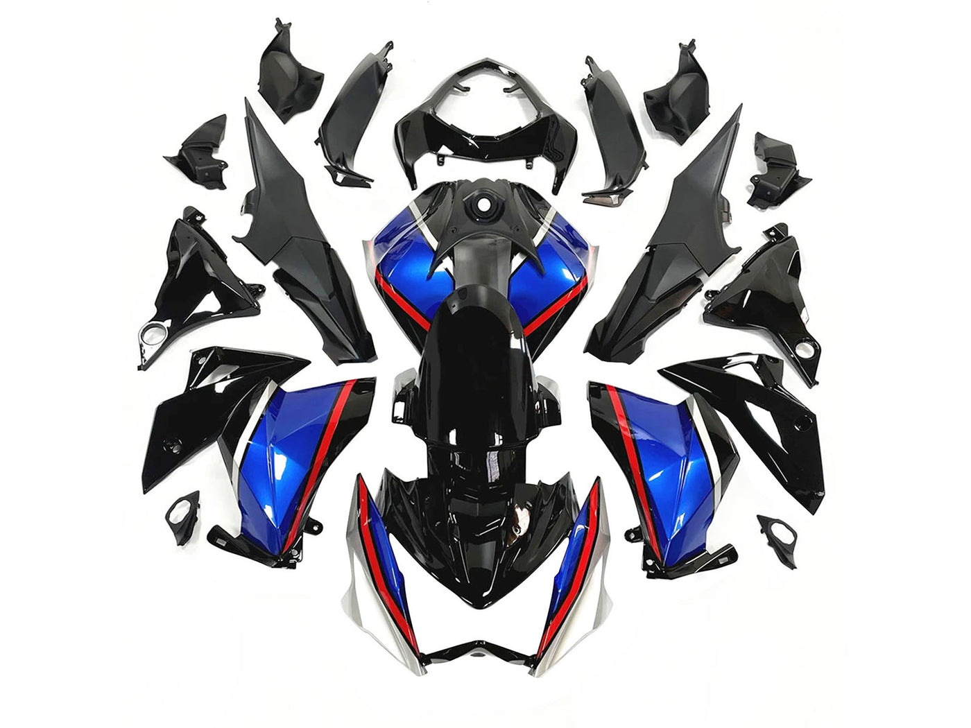 2014-2019 Black Yellow Kawasaki Z1000 Fairing Kit