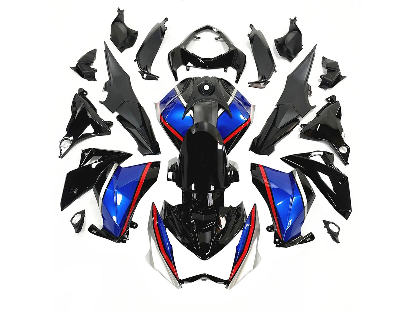 2014-2019 Black Yellow Kawasaki Z1000 Fairing Kit