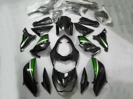 2013-2018 Glossy Black Blue Kawasaki Z800 Fairing Kit