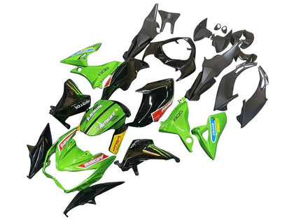 2013-2018 Kawasaki Z800 Green Black Fairing Kit