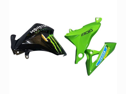2013-2018 Kawasaki Z800 Green Black Fairing Kit