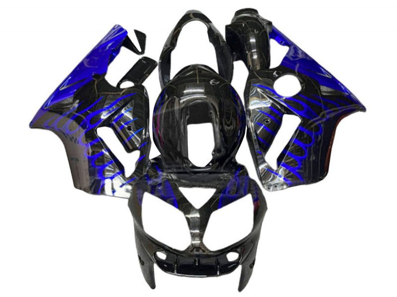 Purchase 2000-2001 Glossy Black Blue Flame Kawasaki ZX12R Motorcycle Fairings UK