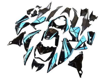 2013-2018 Kawasaki Z800 Light Blue Black Fairing Kit