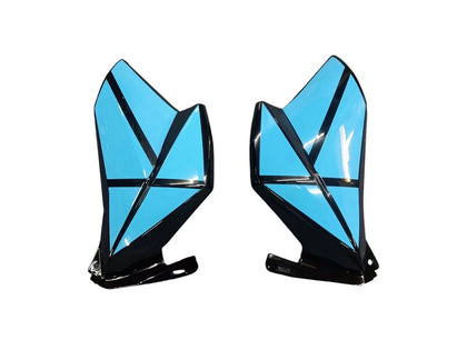 2013-2018 Kawasaki Z800 Light Blue Black Fairing Kit