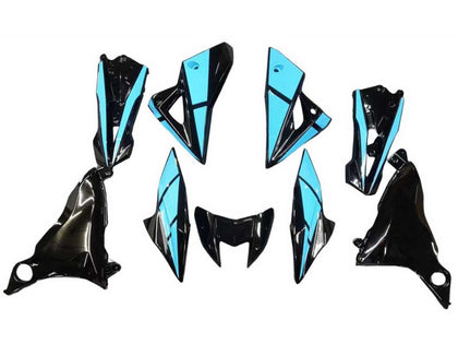 2013-2018 Kawasaki Z800 Light Blue Black Fairing Kit