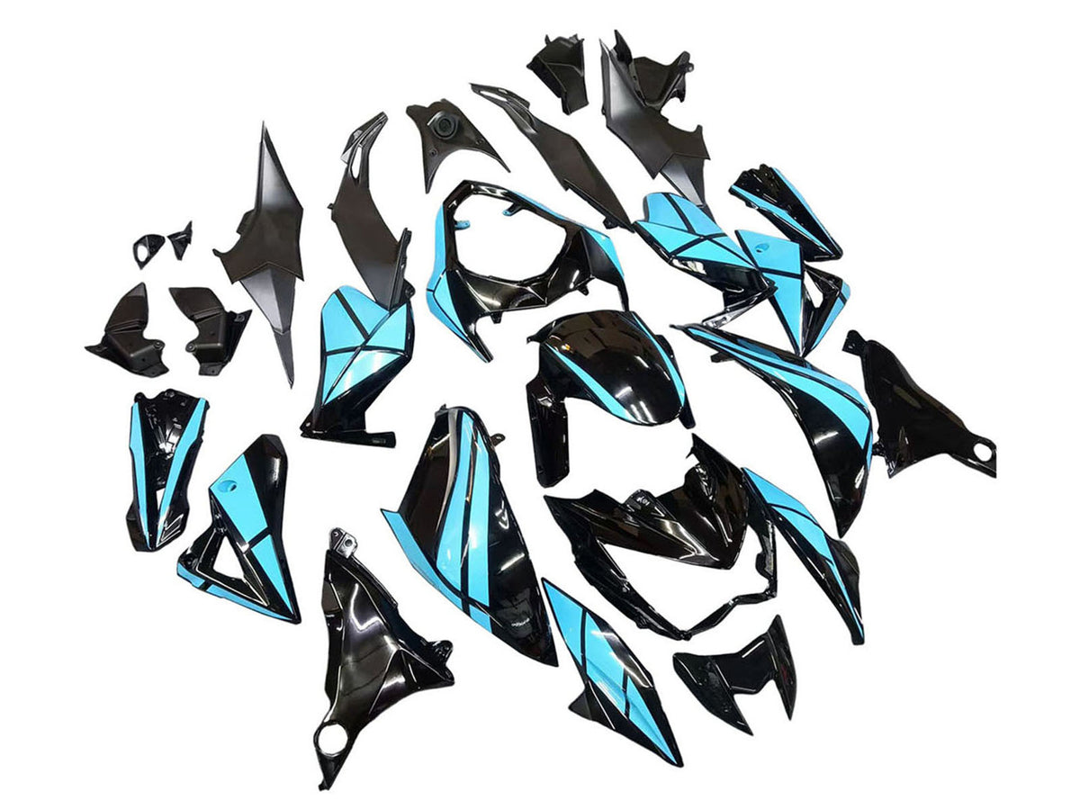 2013-2018 Light Blue Black Kawasaki Z800 Fairing Kit