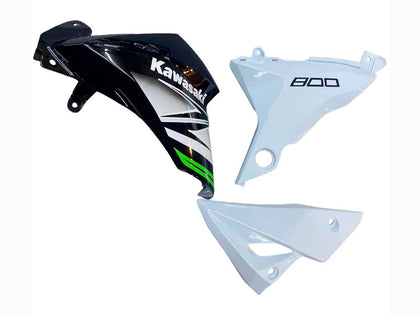 2013-2018 Kawasaki Z800 White Black Fairing Kit