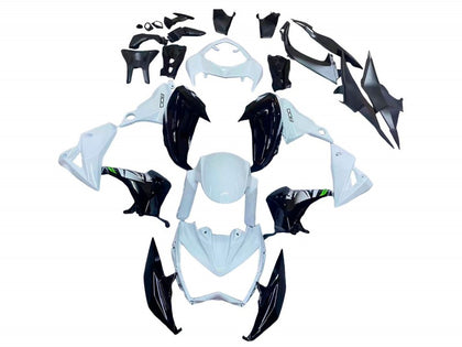 2013-2018 Kawasaki Z800 White Black Fairing Kit