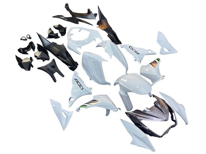 2013-2018 Kawasaki Z800 White Black Fairing Kit