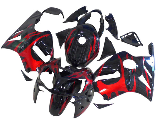 2000-2001 Glossy Red White West Michelin Kawasaki ZX12R Fairing Kit