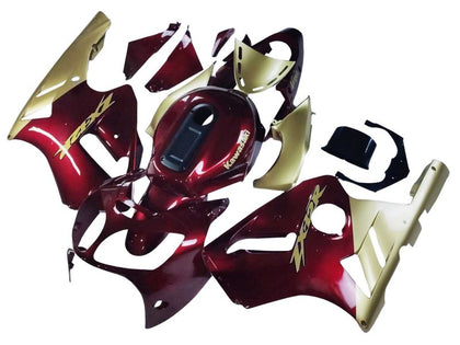 2000-2001 Kawasaki ZX-12R Red Gold Fairing Kit