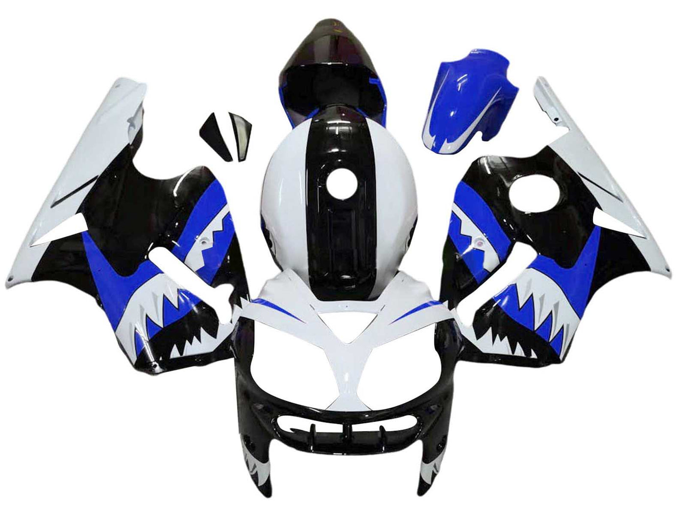 2002-2006 Grey Black Kawasaki ZX12R Fairing Kit