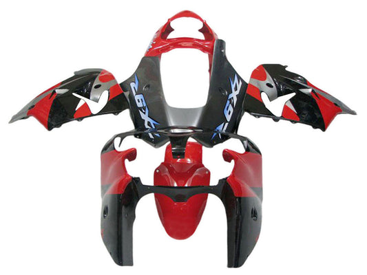 2002-2006 White Black Gold Denso Kawasaki ZX12R Fairing Kit