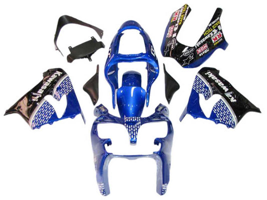2000-2001 Glossy Black Kawasaki ZX9R Fairing Kit