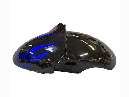 2000-2001 Kawasaki ZX-9R Black with Blue Flame Fairing Kit
