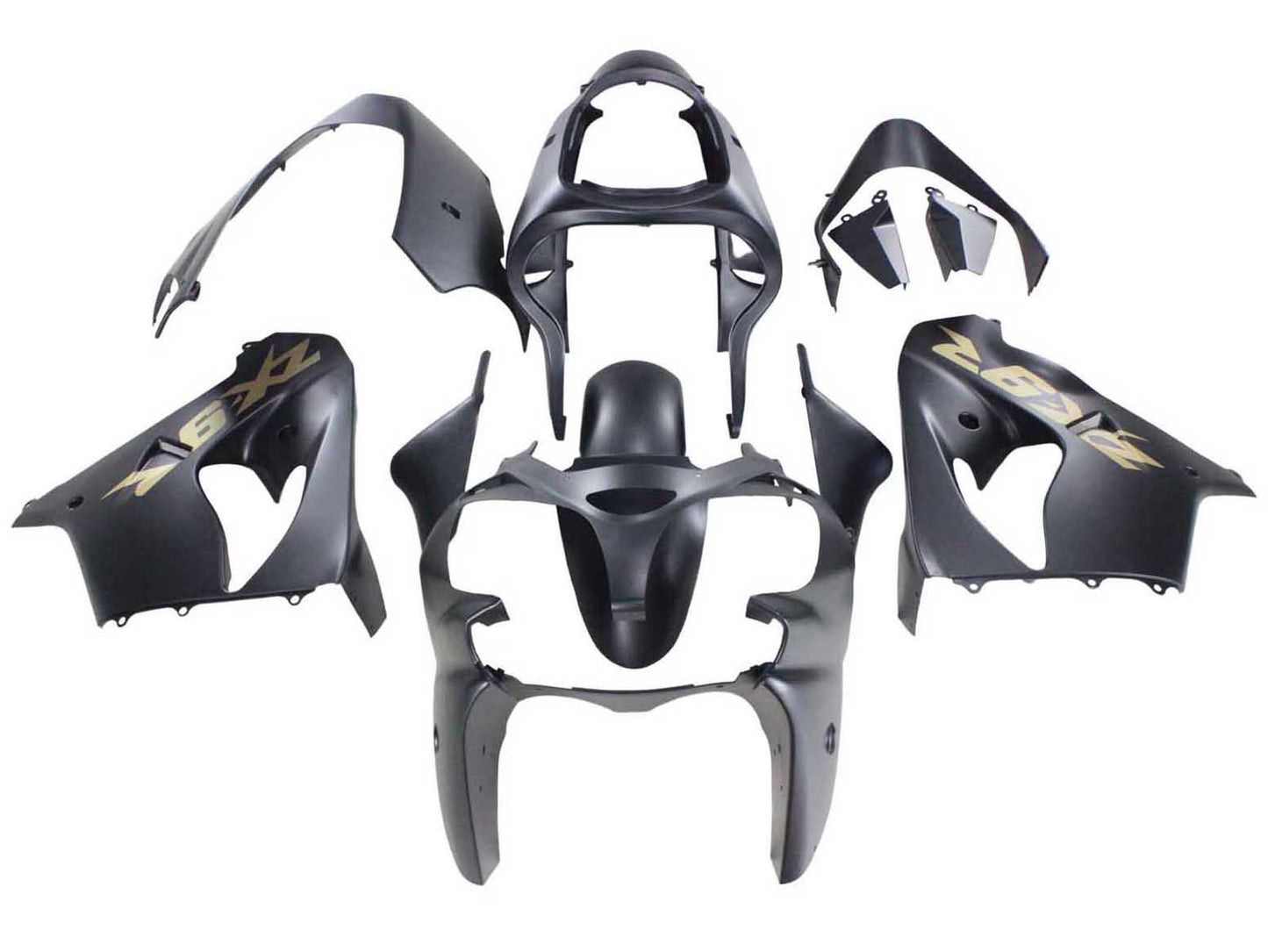 2000-2001 Matte Black Kawasaki ZX9R Fairing Kit