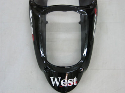 2000-2001 Kawasaki ZX-9R Black White West Fairing Kit