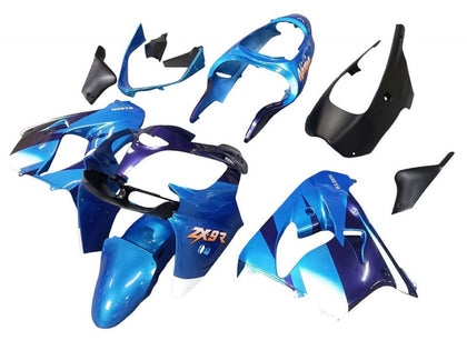 2000-2001 Kawasaki ZX-9R Blue Black Fairing Kit