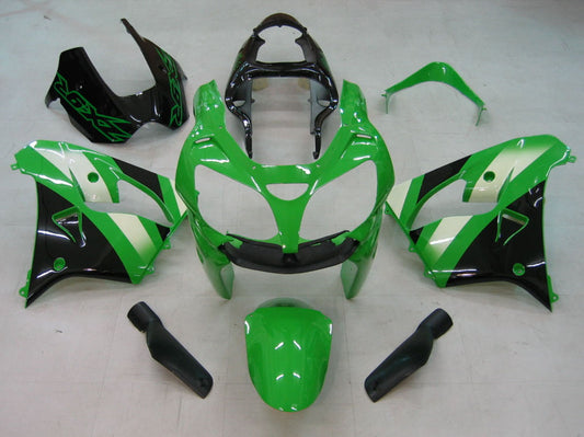 2000-2001 Green Black Kawasaki ZX9R Fairing Kit