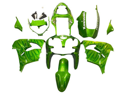 2000-2001 Kawasaki ZX-9R Glossy Green Ninja Fairing Kit
