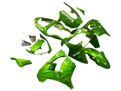 2000-2001 Kawasaki ZX-9R Glossy Green Ninja Fairing Kit