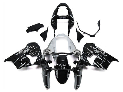 2000-2001 Kawasaki ZX-9R Black Yellow White Red Bull Motul Fairing Kit