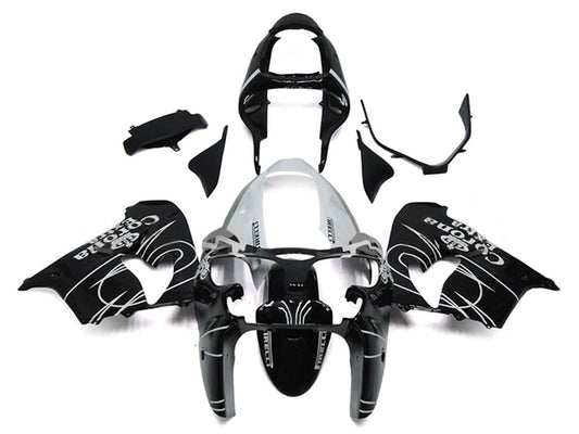 2000-2001 Black Yellow White Red Bull Motul Kawasaki ZX9R Fairing Kit