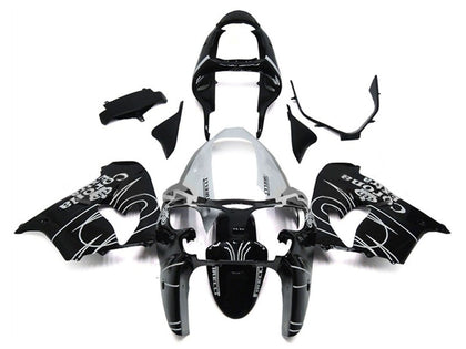 2000-2001 Kawasaki ZX-9R Black Yellow White Red Bull Motul Fairing Kit
