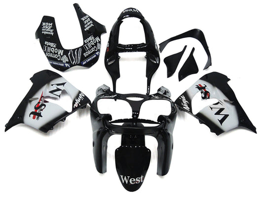 2002-2003 Glossy Black Kawasaki ZX9R Fairing Kit