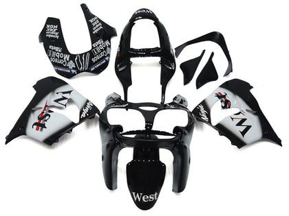 2002-2003 Kawasaki ZX-9R Glossy Black Fairing Kit
