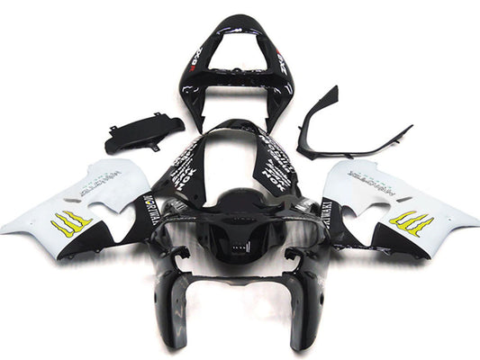 2002-2003 Black Gold Yellow Kawasaki ZX9R Fairing Kit