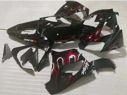 2002-2003 Kawasaki ZX-9R Black Green Monster Elf Fairing Kit