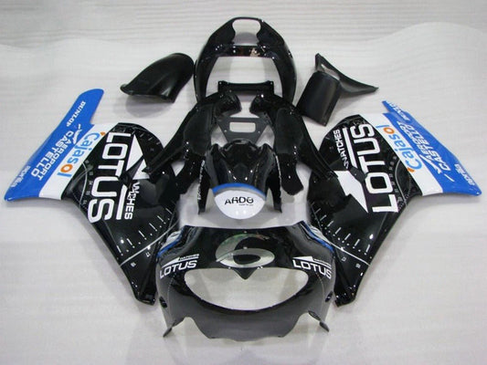 1995-1997 Black White Blue Lotus Aprilia RS250 Fairing Kit