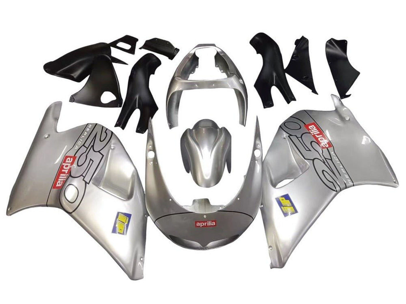 1995-1997 Silver Aprilia RS250 Motorcycle Fairings， Purchase 1995-1997 Silver Aprilia RS250 Motorcycle Fairings UK - UK